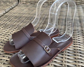 Sydney Slide - Nefertiti Handmade Leather Sandals