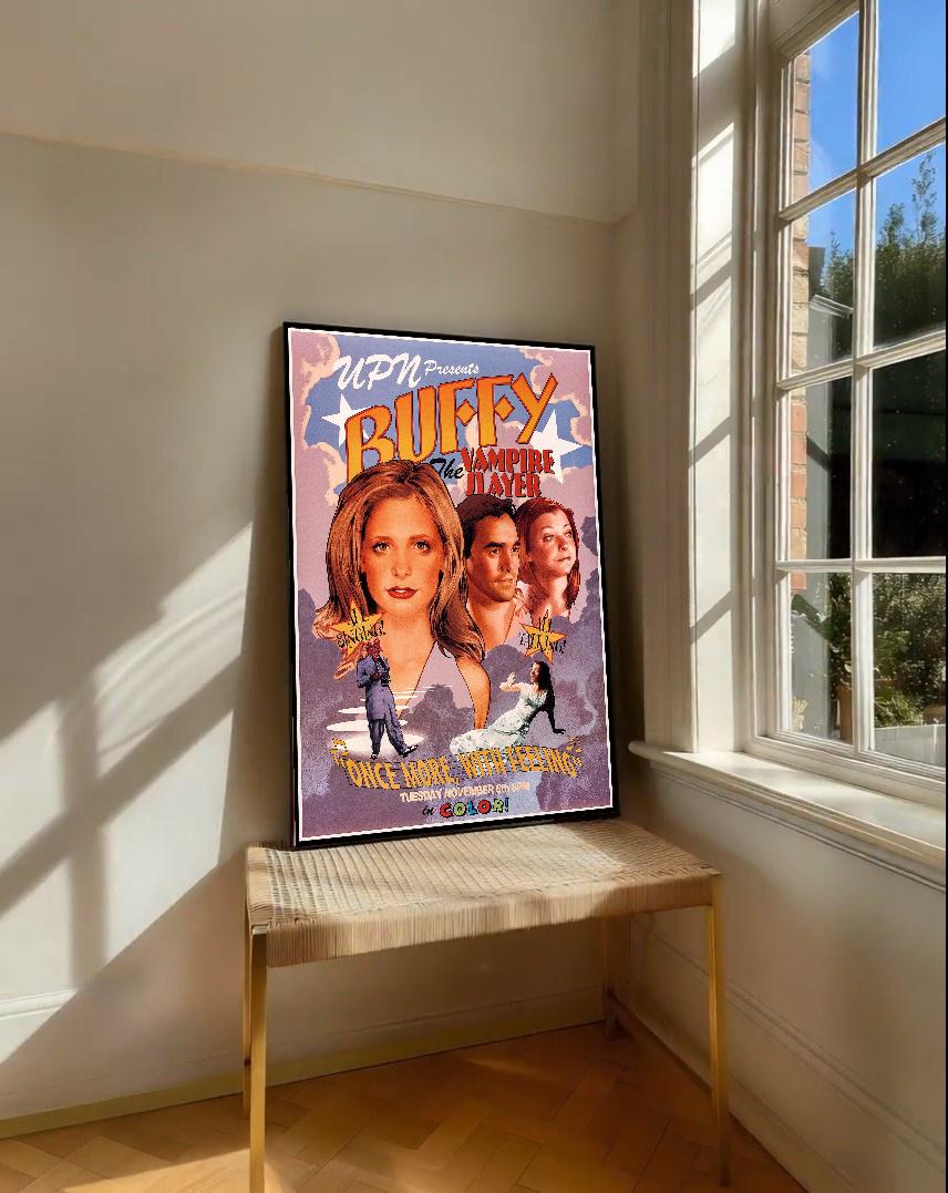 Buffy the Vampire Slayer Poster Gothic Tv Show Wall Art Vampire Hunter ...