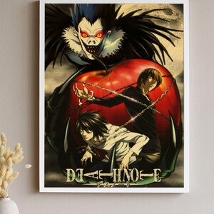 Retro Death Note Anime Kraft Paper Poster For Wall Art Decor