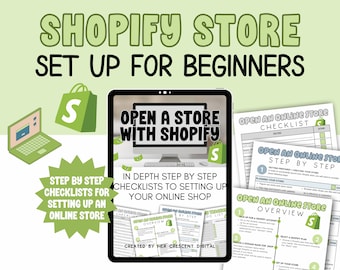 Setting up a Shopify Store for Beginners, Step by Step Shopify Checklist, E-commerce Checklists, Shopify for Beginners