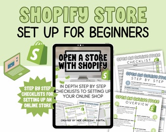 Setting up a Shopify Store for Beginners, Step by Step Shopify Checklist, E-commerce Checklists, Shopify for Beginners