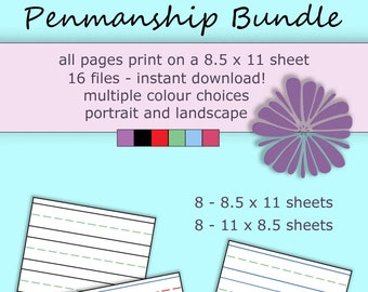 Handwriting Blank Sheets - Etsy