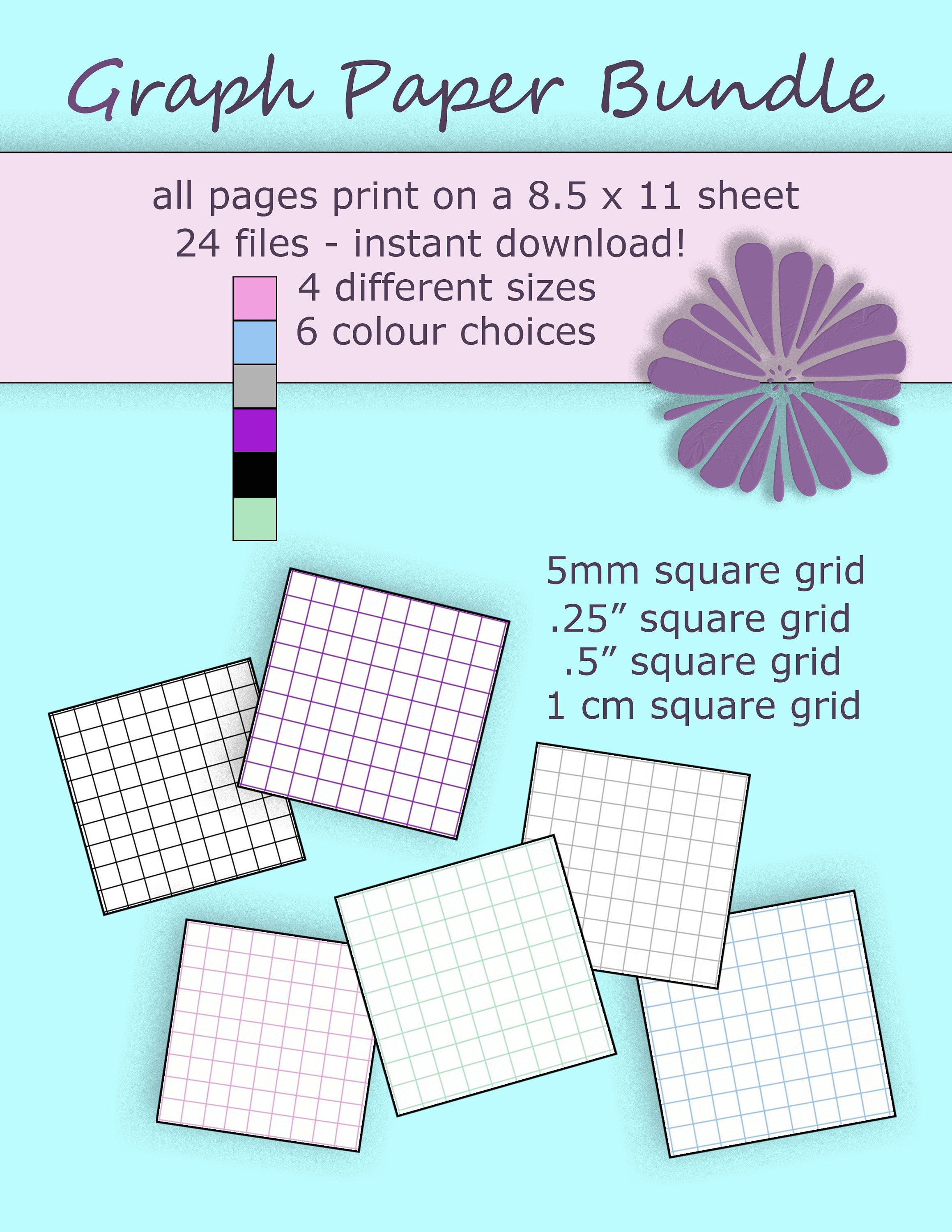 Metric (1-Centimeter) Graph Paper 100 sheets