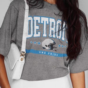 Detroit | One Pride | Mineral Wash T-Shirt | Lions Football | MCDC | Detroit Football | Detroit Michigan | Unisex Mineral Wash T-Shirt