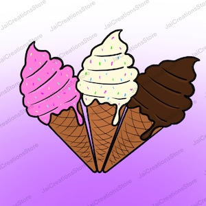 Ice Cream png bundle/ Cricut Png files/ Tumbler png/ Dessert png/ Chocolate ice cream png/ Vanilla ice cream png/ Strawberry ice cream png