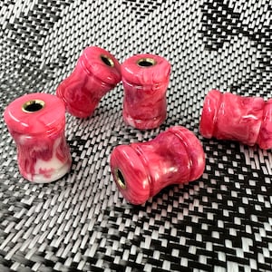 JHC Pink Resin Chaos Glow Bead