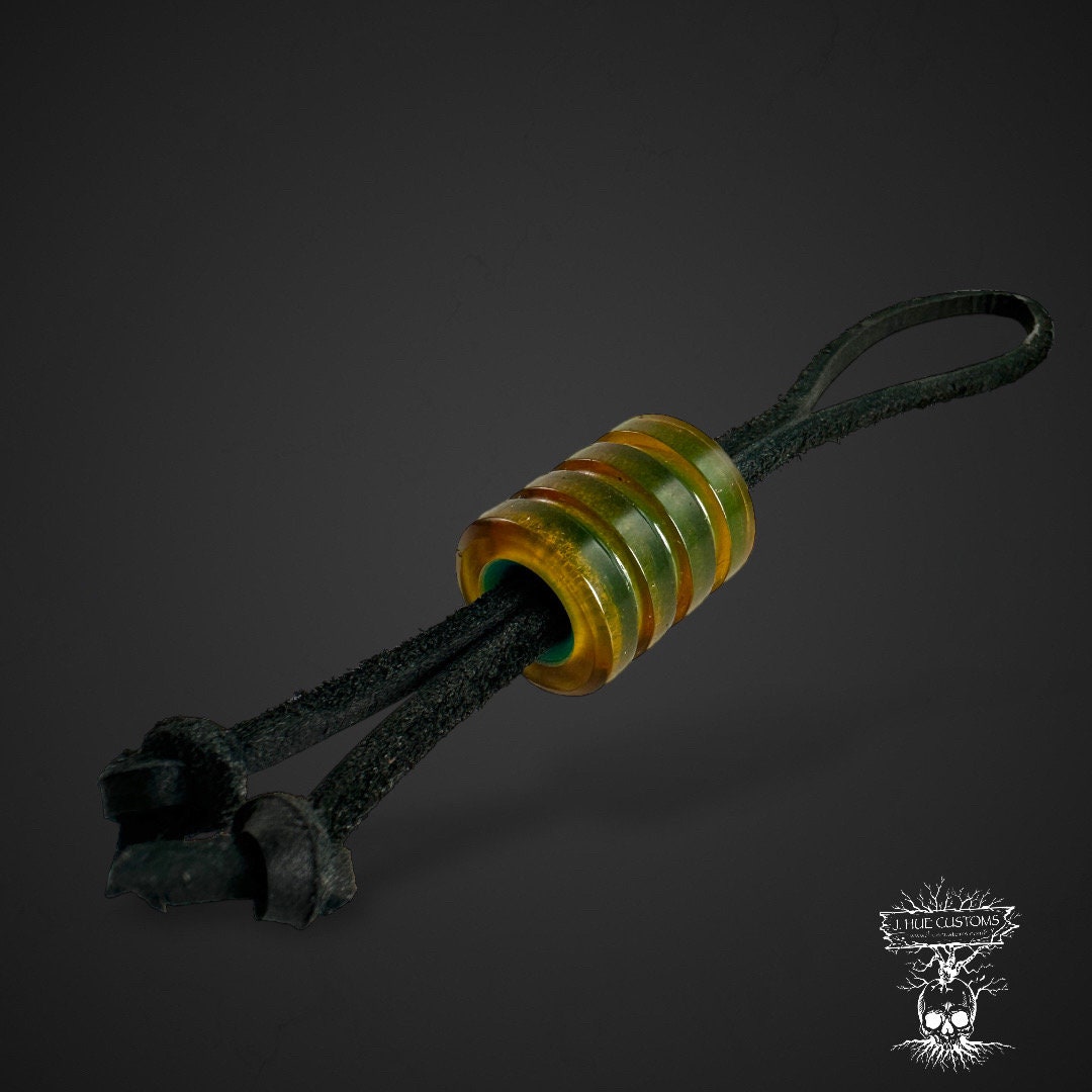 Grovey Ultem  Lanyard Bead/ Nlue GlowCore center
