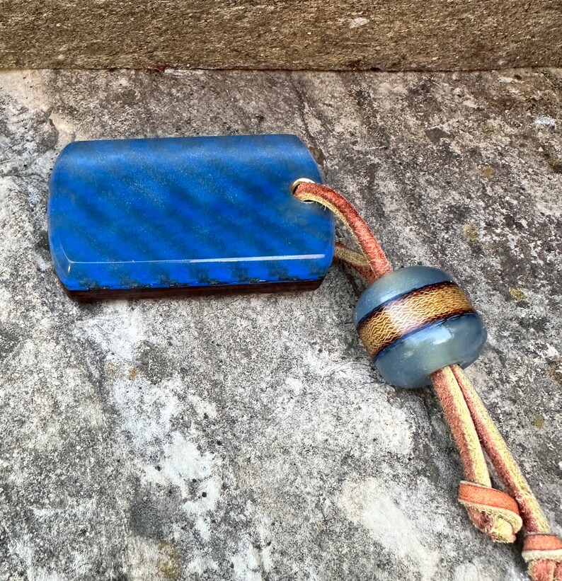 Vintage Micarta/resin Dog Tag/bead Worry Stone Etsy