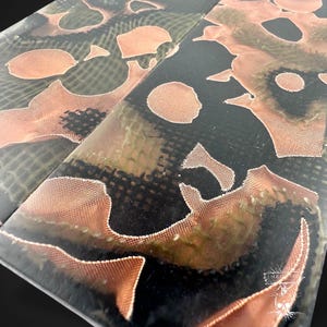 JHC CopperCore  Crater & Canvas  Knife Scales #6684