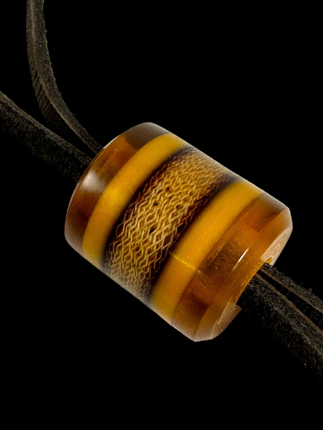 Vintage Westinghouse/ Vintage Butterscotch /Ultem Lanyard Bead