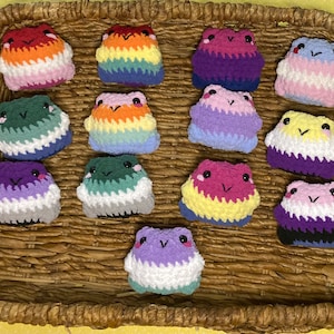 Crochet Amigurumi Frog - Pride