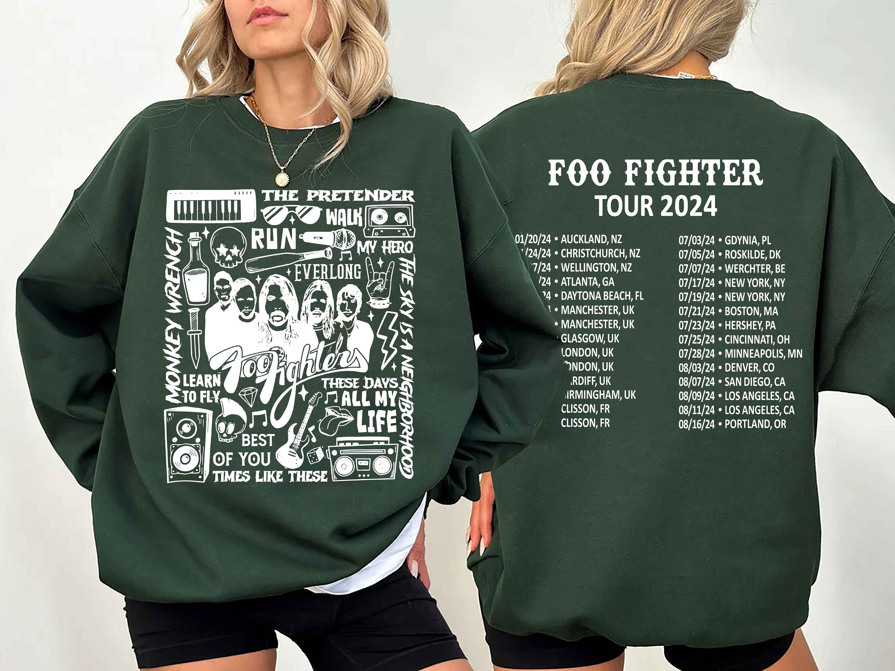 FF Band Fighters Tour 2024 Shirt, FF Band Fighters Shirt, Everything Or Nothing At Shirt