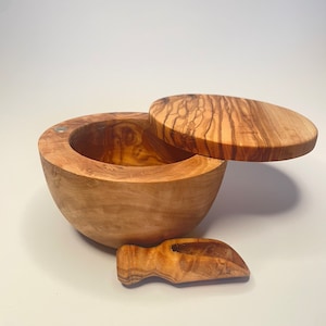 Olive Wood Salt House