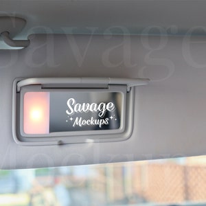Car Mirror Mockup | Car Visor Mockup | Car Sticker Mockup for Mirror | Car Mockup