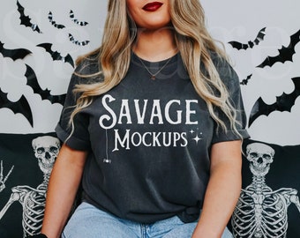 Pepper Comfort Colors Halloween  Mockup | Comfort Color Mockup | Halloween Shirt Mockup | Tshirt Mockup | Fall Mockup | Halloween Mockup