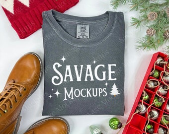 Pepper Comfort Colors Mockup | Christmas 1717 Mockup | Christmas Mockup | Pepper Christmas shirt Mockup | Pepper 1717 Mockup