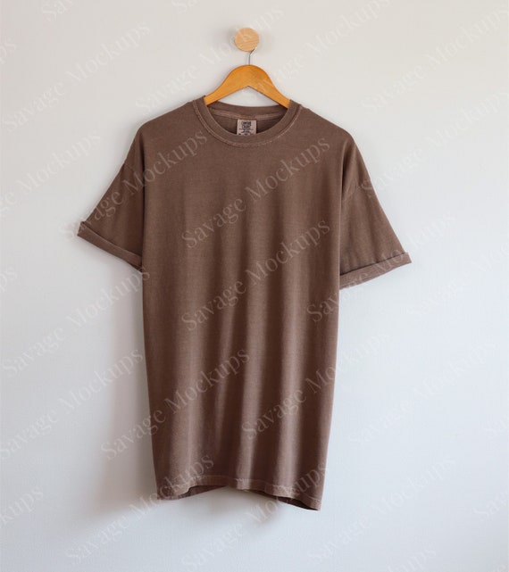 Comfort Colors Espresso Mockup | C1717 Mockup | Hanging Shirt