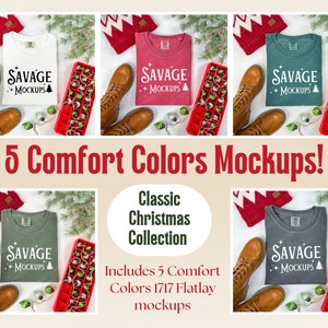 Comfort Colors Christmas Mockup | Comfort Colors Mockup | Tshirt Bundle | Christmas Mockup | Christmas shirt Mockup | Mockup Bundle