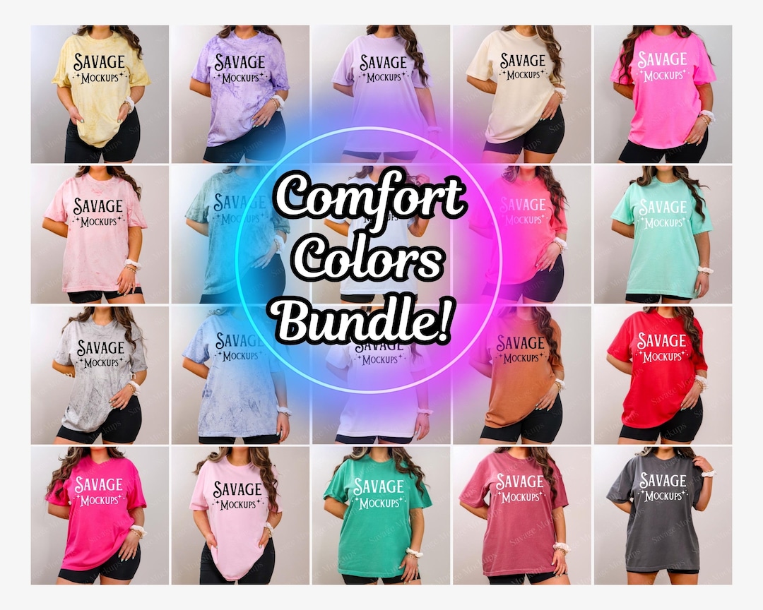 Comfort Colors Bundle | Mockup Bundle | Comfort Colors Mockup | Tshirt