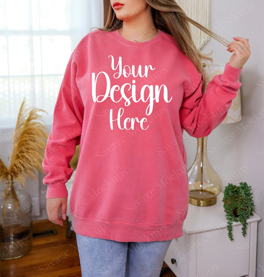 Watermelon Comfort Colors Sweatshirt Mockup Watermelon Sweatshirt