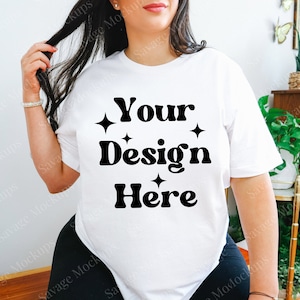 White Bella Canvas 3001 Mockup | Bella Canvas Mockup | White Bella Canvas | Bella Canvas Shirt | Trendy Mockup | White Tshirt Mockup