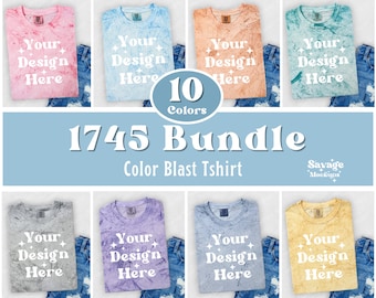 Comfort Colors Color Blast 1745 Bundle | Mockup Bundle | Color Blast 1745 Mockup | Folded Shirt Mockup | Flat Lay Mockup