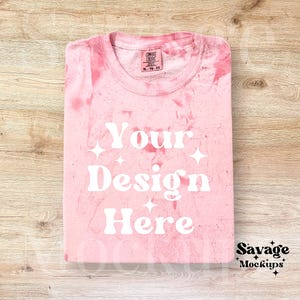 Clay Color Blast C1745 Mockup | Clay 1745 Mockup | Folded Shirt Mockup | Flat Lay Mockup | Minimalist Mockup | Unisex Shirt Mockup