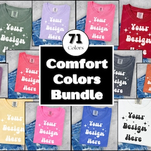 Comfort Colors Mockup Bundle | Mockup Bundle | Tshirt Mockup | Folded Shirt Mockup | Flat Lay Mockup | 1717 Mockup