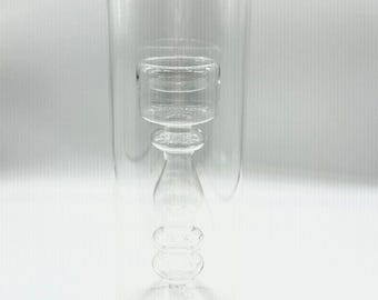Hand Blown Glass Tea Light Votive Candle Holder Hurricane Style