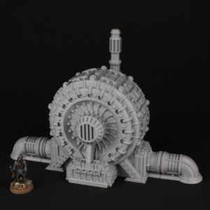 Industrial Steam Turbine    SciFi Terrain    28mm 32mm Scale    Wargame Terrain    by  Tesseract Tomb