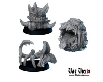 3pc Mimic Figurines DnD Dungeons and Dragons 28mm/32mm Barrel Mimic Broom and Bucket Mimic Minis TTRPG Fantasy RPG Wargame Monsters