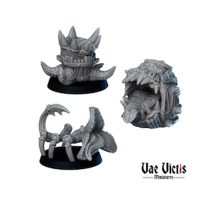 3pc Mimic Figurines DnD Dungeons and Dragons 28mm/32mm Barrel Mimic Broom and Bucket Mimic Minis TTRPG Fantasy RPG Wargame Monsters