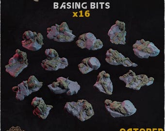 16pc Cave of Death Skeletons for Dungeons and Dragons 28mm/32mm Basing Bits DnD Terrain Scenery Scatter D&D TTRPG Mini Basing Material - ZbW