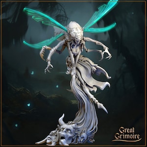 Fairy Forager Miniature, DnD, Fae Insectoid, Pathfinder, Tabletop RPG, TTRPG, Dark Fantasy, Fairy Mini, Fae Mini, GreatGrimoire