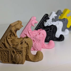 Porte-dés imprimé 3D D&D Dungeons and Dragons TTRPG Wargame Dice Mimic RPG Dice Monster Mimic Accessoires de jeu, FatesEnd