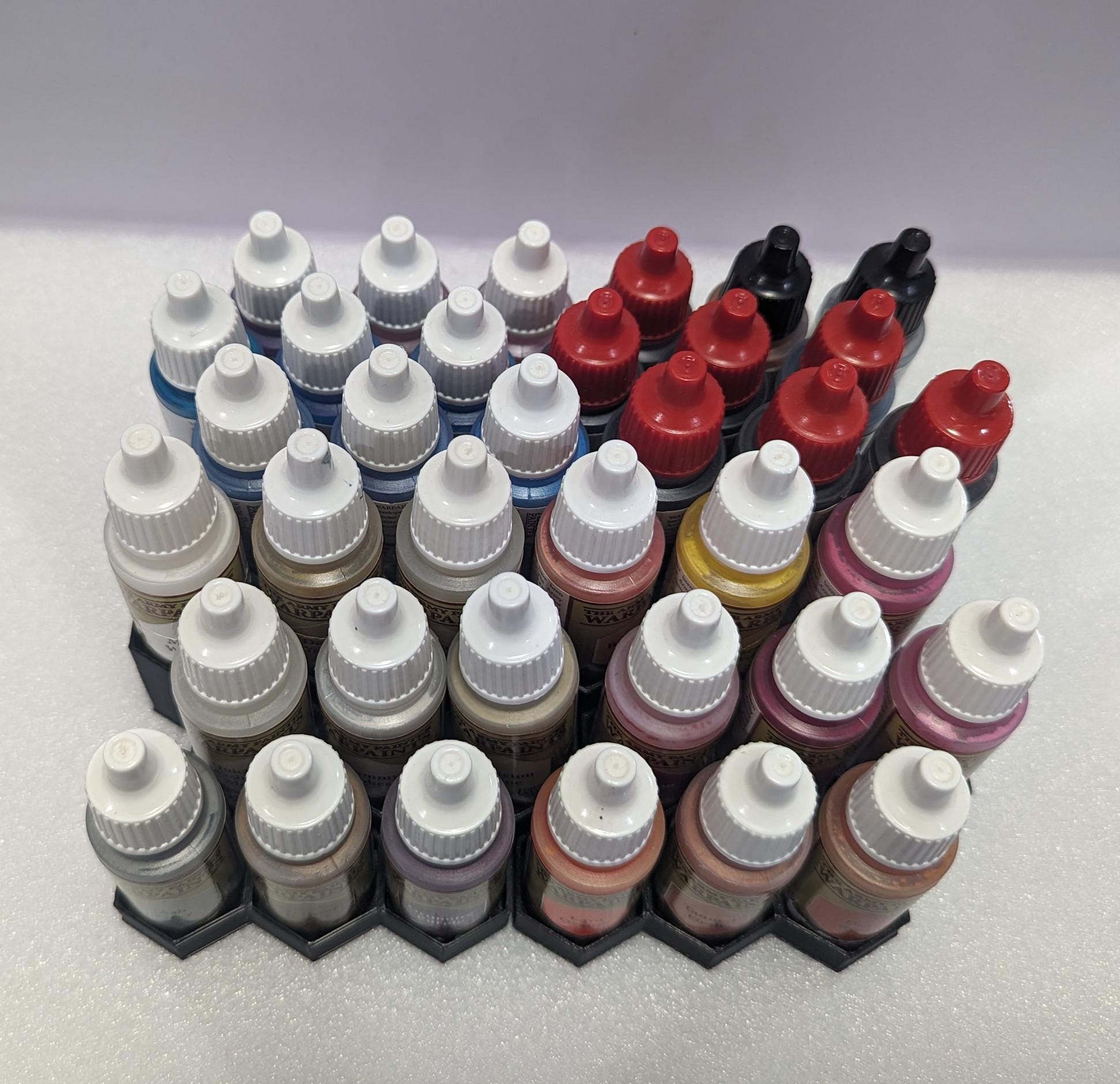 3D Printed Paint Rack Organizer 9 Slot Sections for Vallejo & Army ...