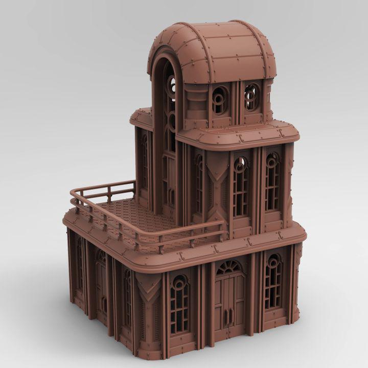 Steelspire Ordinance Hall | 3D Printed Sci Fi Building Terrain for ...