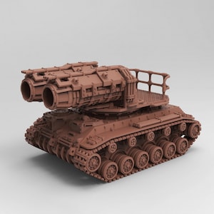 Windmaker Tank mini, Wasteland Vehicles • Armoured Vehicle • Artillery • 40K • Tabletop RPG mini • Gift for Tabletop Player