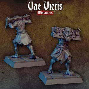 Prisoner of war Flagellant 03 DnD Dungeons and Dragons 28mm/32mm TTRPG Wargame Miniature NPC RPG Fantasy 5e DnD Figurine Medieval Miniature