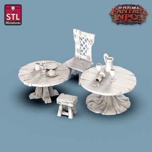 Dnd Tavern Fantasy Inn Furniture Scatter Terrain Dnd Dungeons and ...
