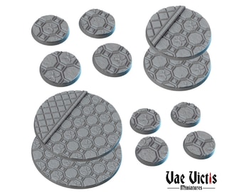 Round Bases for D&D Miniatures Royal Palace Castle 25mm and 32mm Dungeons and Dragons, Pathfinder, Tabletop Vae Victis