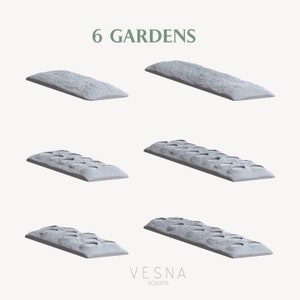 Gärten Gemüsebeet DnD Dungeons and Dragons Pflanze Miniaturen DnD Soil Farm Scatter Terrain 28mm / 32mm Wargame Miniatures Fantasy RPG