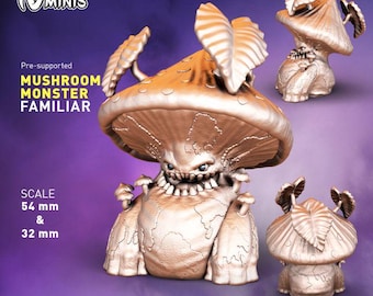 Mushroom Monster Dungeons and Dragons  28mm 32mm D&D Wargame Miniatures for Dioramas TTRPG Fantasy - Nm