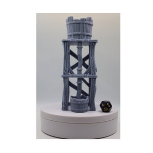 The Watertower 3D Printed Water Tower Scatter Terrain DnD Dungeons and Dragons Tabletop RPG 28/32mm Scale