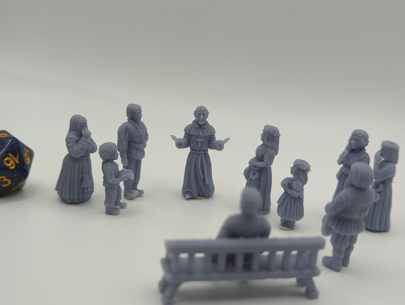 Wedding Miniature Set for Dnd, Dungeons and Dragons, Village ...