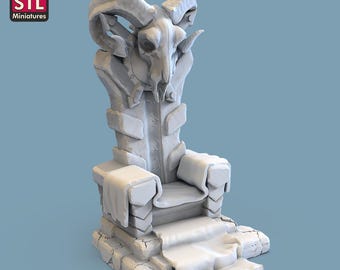 玉座ミニチュアフィギュア 28 mm/32 mm DnD ダンジョンズ＆ドラゴンズ