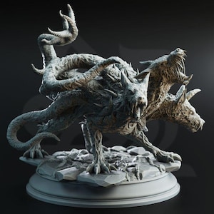 Hellhound Aberration Miniature Monster Dogs D&D Donjons et Dragons 28 mm/32 mm Fantasy TTRPG Monster Fighter Mutant Dog Pathfinder 5e D&D