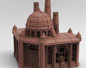 Steelspire Manufactory | 3D Printed Sci Fi Building Terrain for Wargaming and Tabletop RPGs, Tesseract Tomb