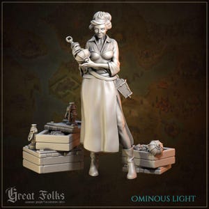 Ominous Light DnD Dungeons and Dragons 28mm/32mm TTRPG Wargame Figurines Townsfolk Female NPC Scatter Terrain Miniatures Fantasy Minis