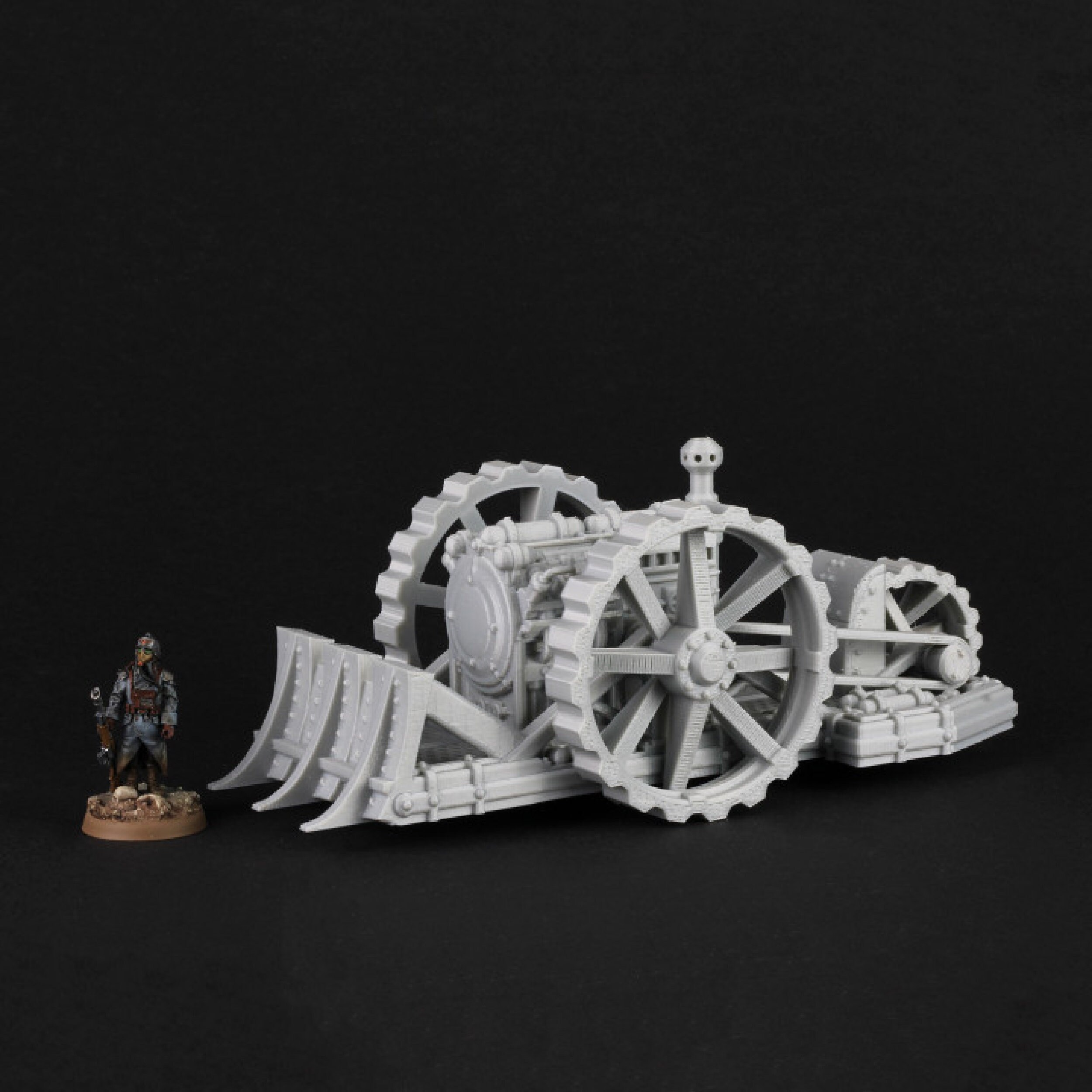 Dozer Engine, 28mm 32mm Scifi Industrial Vehicles Miniature Terrain for ...